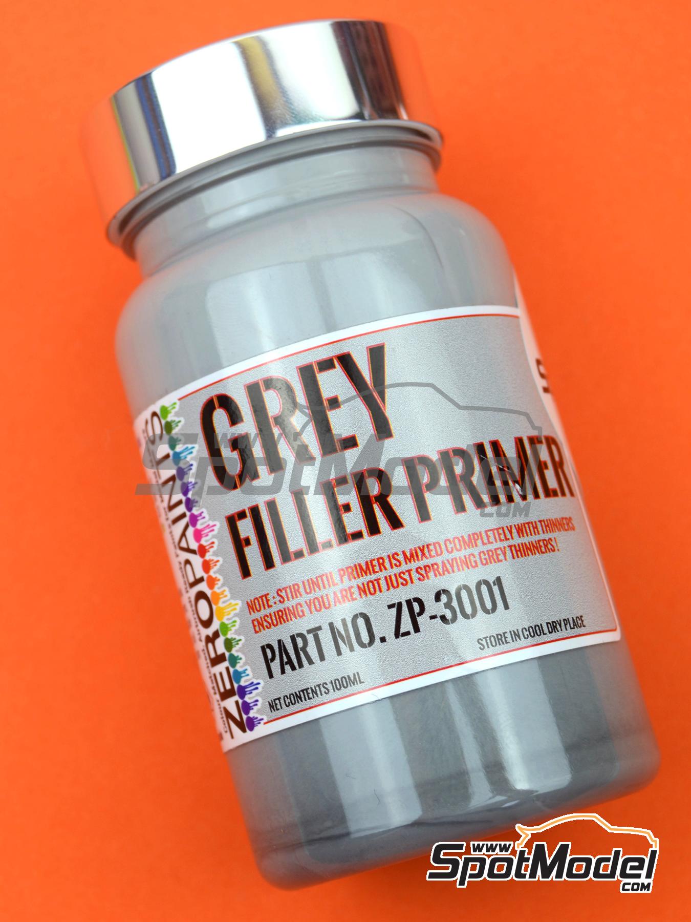 Zero Paints Primer Grey Primer Micro Filler 1 x 120ml for Airbrush
